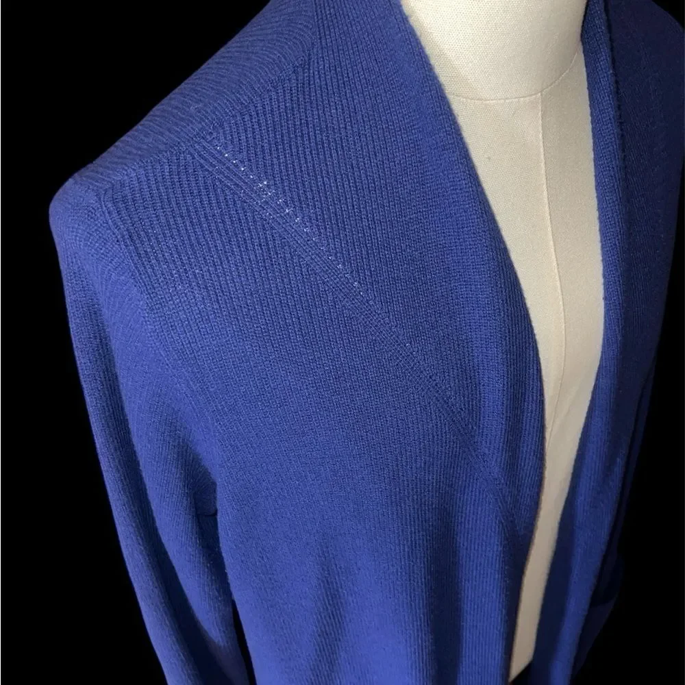 Chico's purple Open Front Cardigan pockets